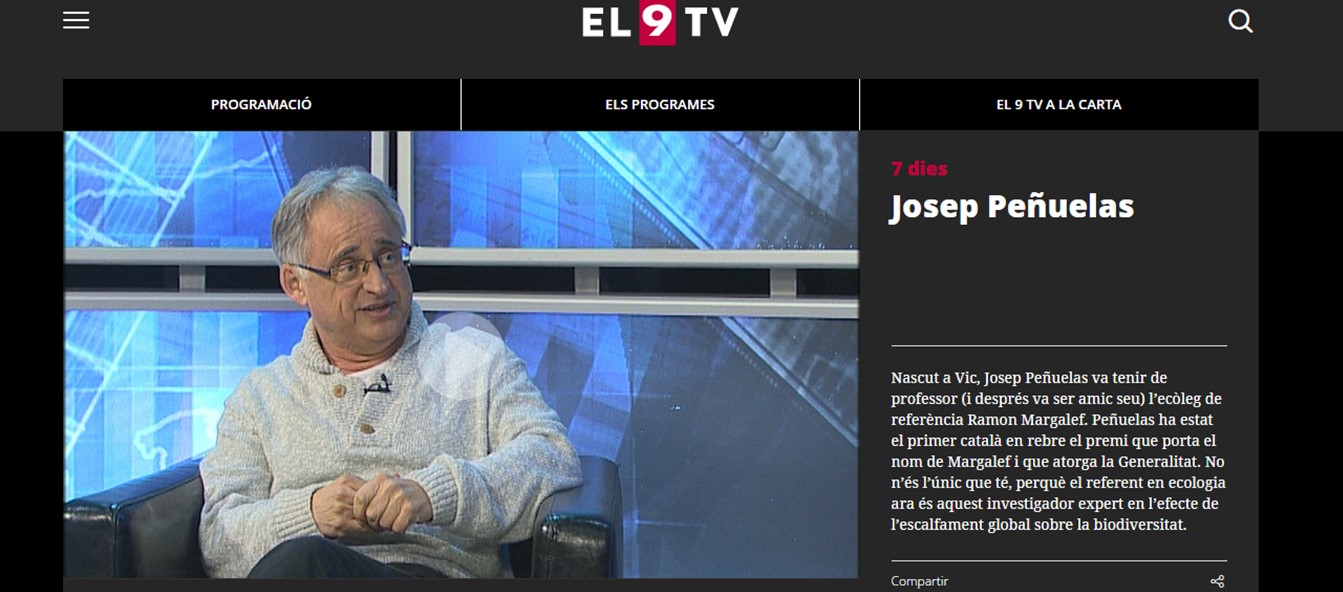 El 0 tv_entrevista Josep Penuelas_13012017